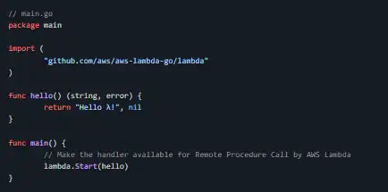 ابزار وب یا برنامه وب AWS Lambda for Go را دانلود کنید