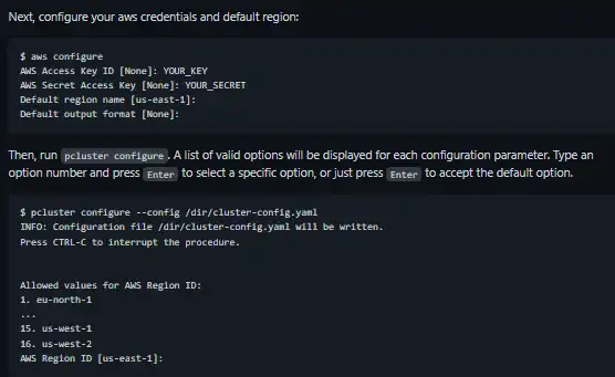 Download web tool or web app AWS ParallelCluster Cookbook