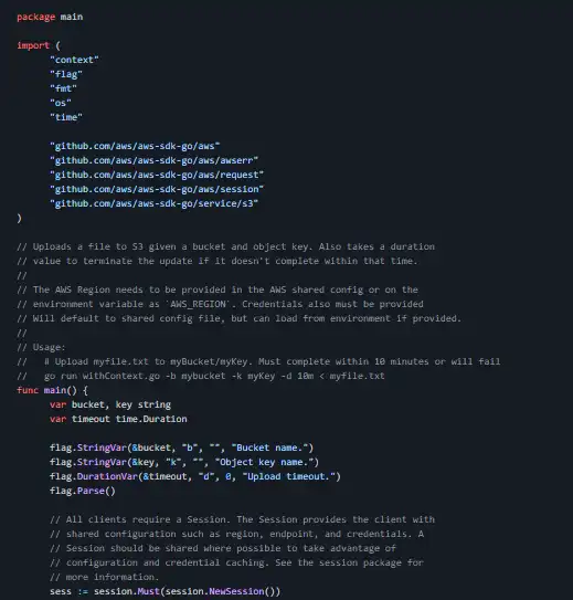 Descărcați instrumentul web sau aplicația web AWS SDK for Go