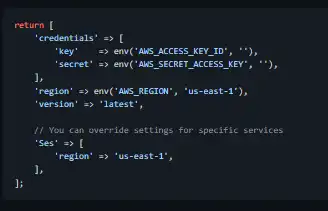 Laravel നായുള്ള വെബ് ടൂൾ അല്ലെങ്കിൽ വെബ് ആപ്പ് AWS സേവന ദാതാവ് ഡൗൺലോഡ് ചെയ്യുക