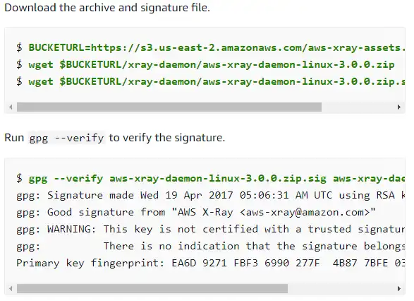 Download web tool or web app AWS X-Ray Daemon