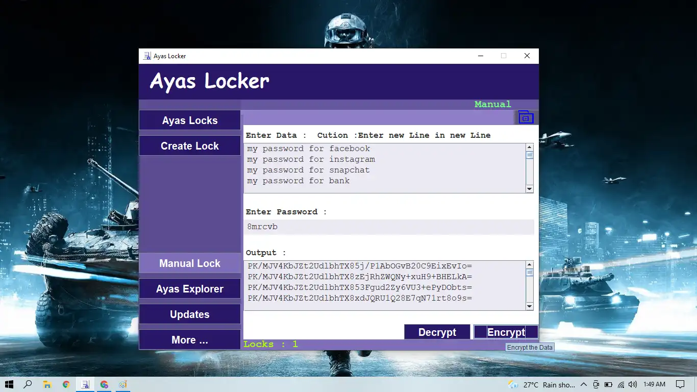 Descărcați instrumentul web sau aplicația web AyasLocker v1.0.0.0