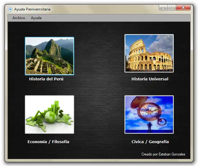 Download web tool or web app Ayuda Preuniversitaria