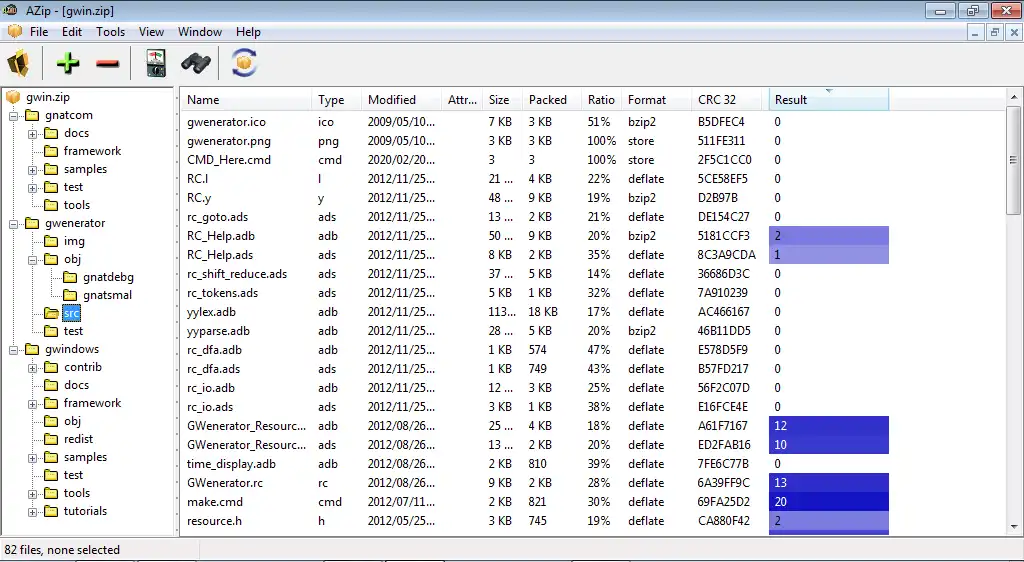 Download web tool or web app AZip