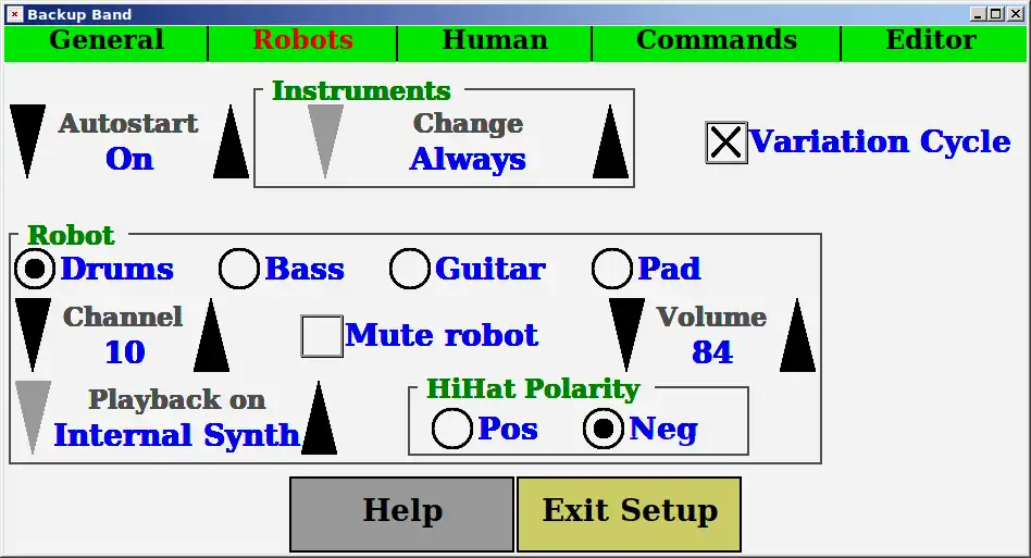 Download web tool or web app BackupBand