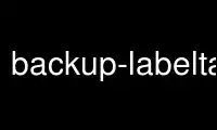 Execute backup-labeltape no provedor de hospedagem gratuita OnWorks no Ubuntu Online, Fedora Online, emulador online do Windows ou emulador online do MAC OS