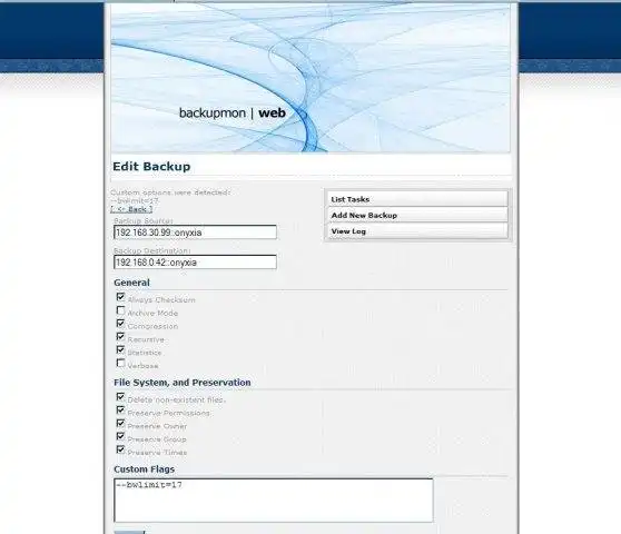 Télécharger l'outil Web ou l'application Web Backup Monitor