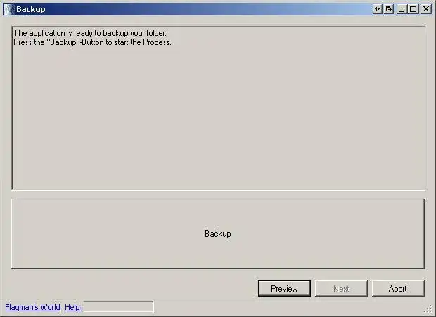 Muat turun alat web atau aplikasi web Backup Portable