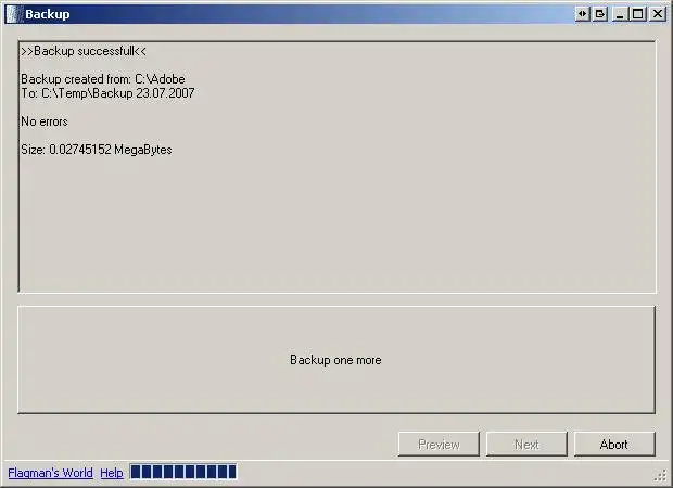 Muat turun alat web atau aplikasi web Backup Portable