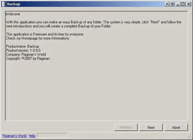 Muat turun alat web atau aplikasi web Backup Portable