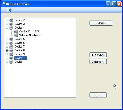 Download web tool or web app BACnet Browser