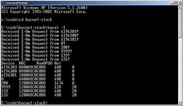 Web aracını veya web uygulamasını indirin BACnet Protokol Yığını