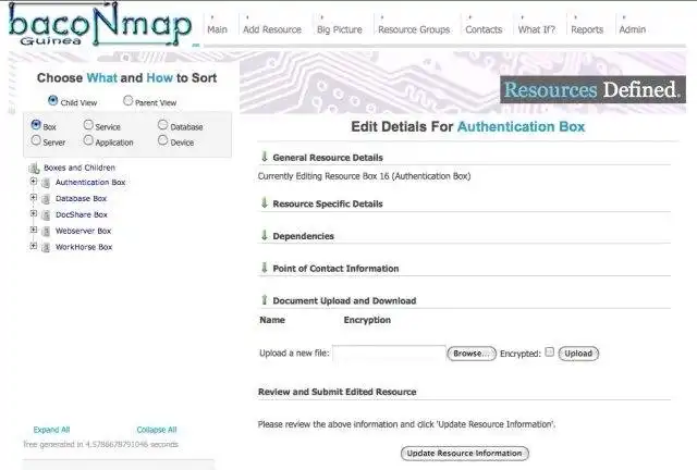 Download web tool or web app BaconMap - IT Resource Manager