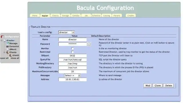 Download web tool or web app Baculaconf