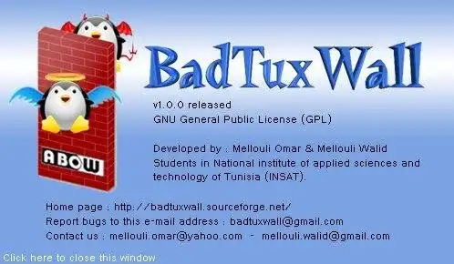 Download web tool or web app BadTuxWall Linux Firewall
