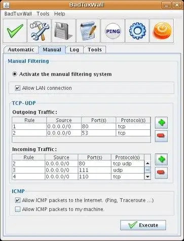 Tải xuống công cụ web hoặc ứng dụng web Tường lửa Linux BadTuxWall