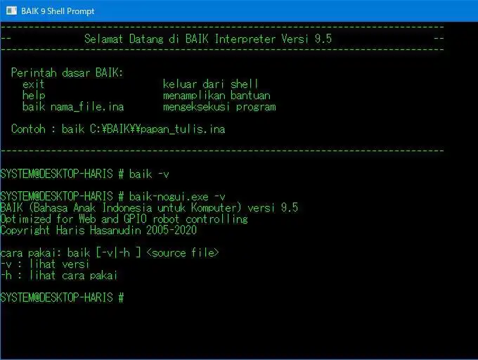Download web tool or web app BAIK Scripting Language