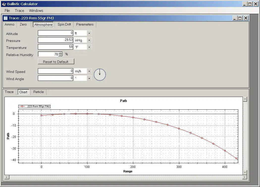 Download web tool or web app Ballistic Calculator