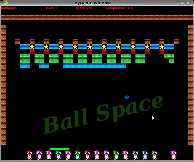 Завантажте веб-інструмент або веб-програму ballspace для роботи в Linux онлайн