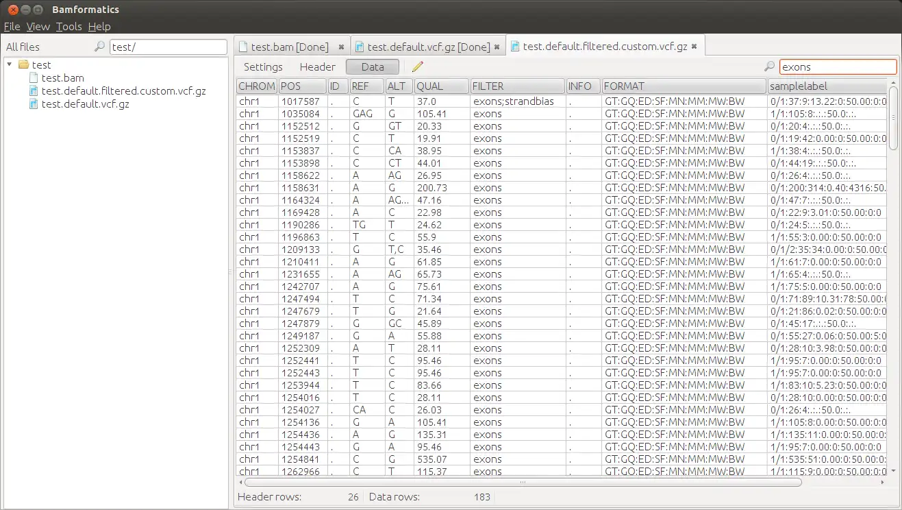 Download web tool or web app Bamformatics