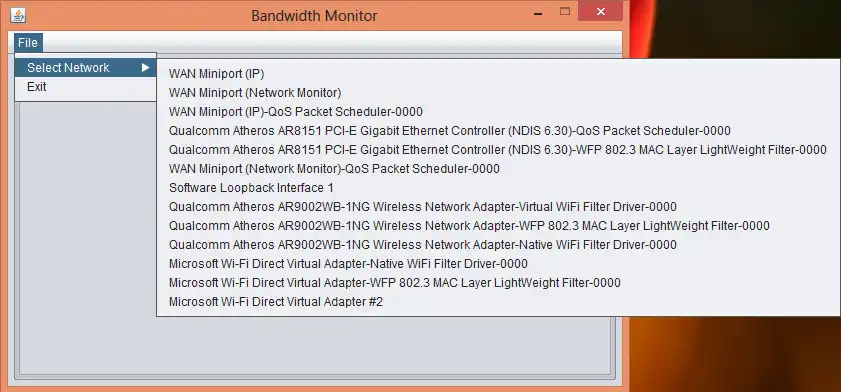 Mag-download ng web tool o web app na Bandwidth Monitor