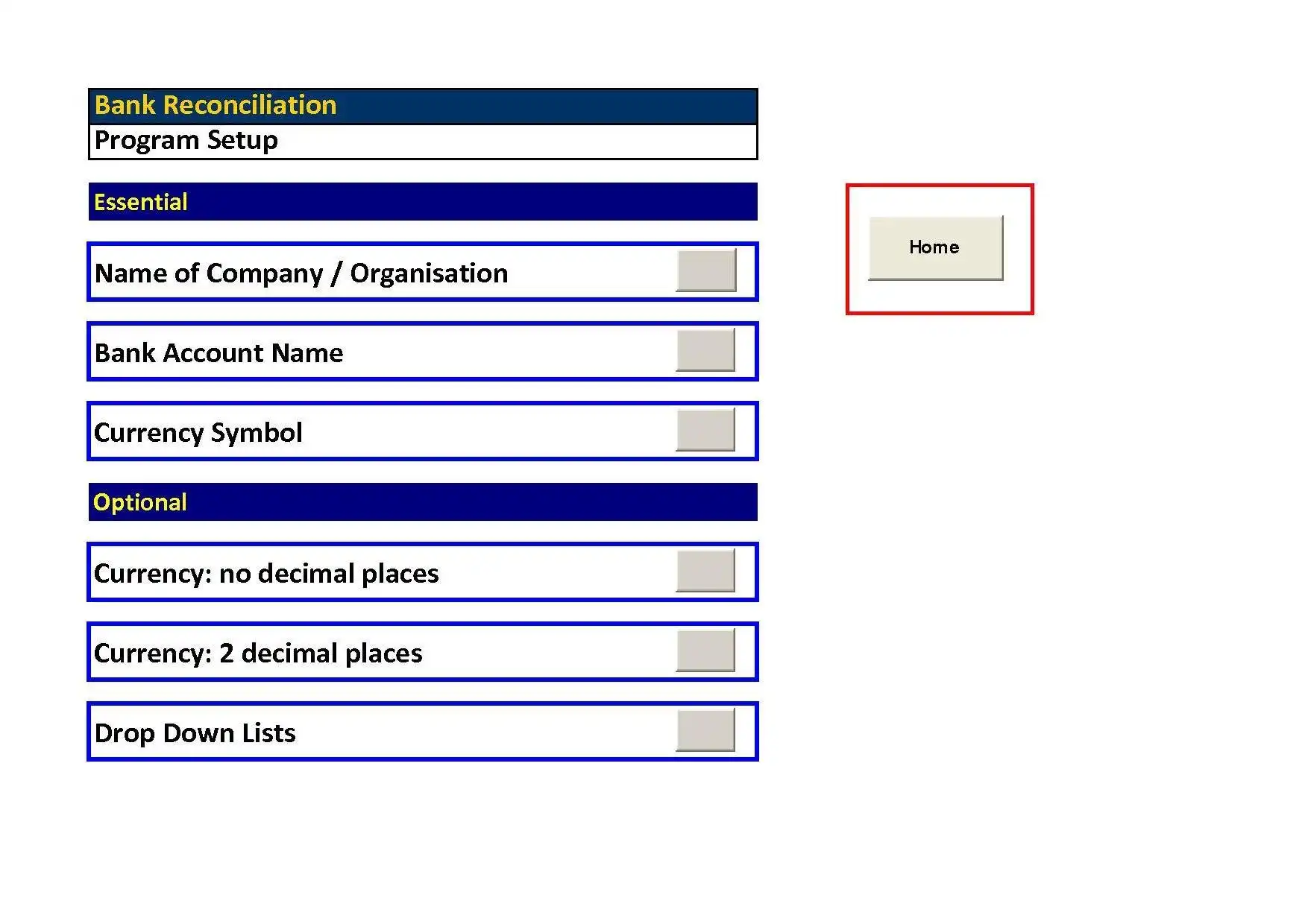 下载网络工具或网络应用程序 Bank Reconciliation Pro (Excel)