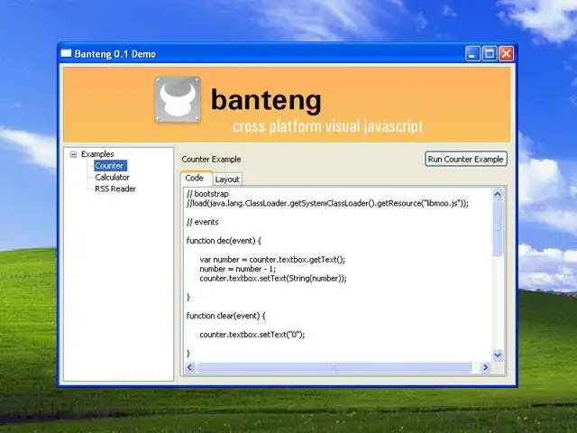 ابزار وب یا برنامه وب Banteng را دانلود کنید