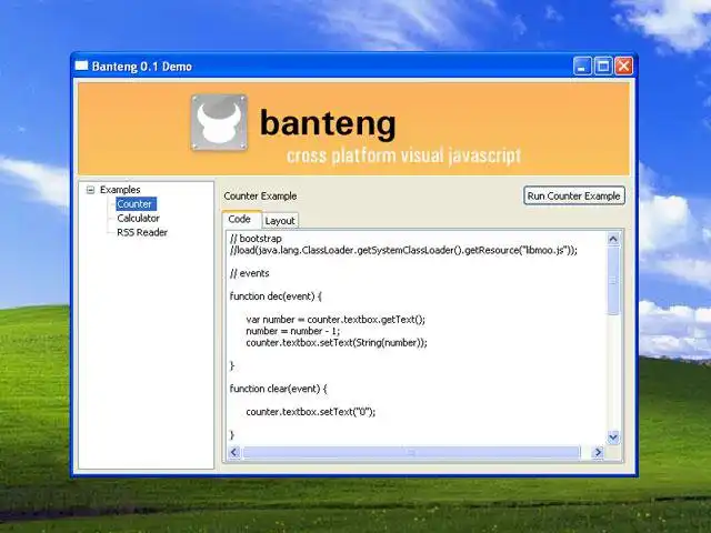 قم بتنزيل أداة الويب أو تطبيق الويب Banteng