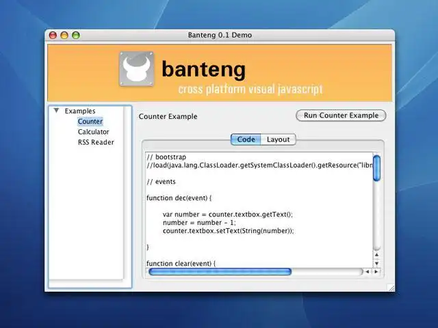 Unduh alat web atau aplikasi web Banteng