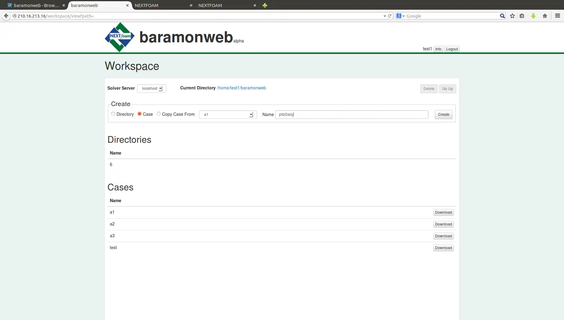 Download web tool or web app baramonweb to run in Windows online over Linux online