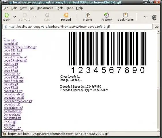 Download web tool or web app BarBara Barcode Library