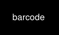 Run barcode in OnWorks free hosting provider over Ubuntu Online, Fedora Online, Windows online emulator or MAC OS online emulator