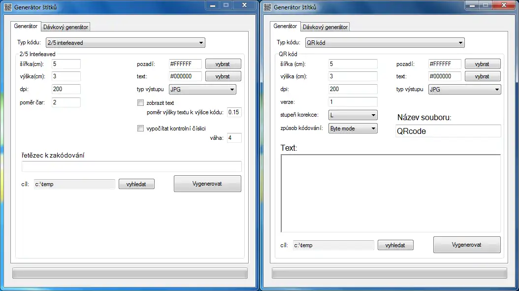 Download web tool or web app bar code generator