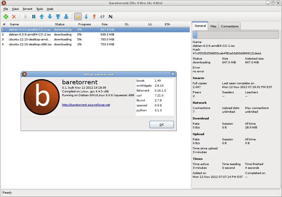 Mag-download ng web tool o web app na baretorrent