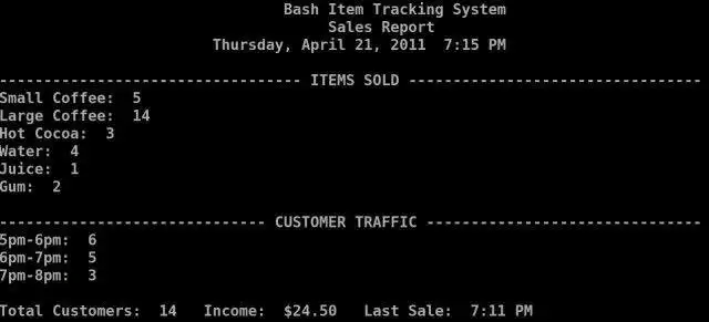 Download web tool or web app Bash Item Tracking System