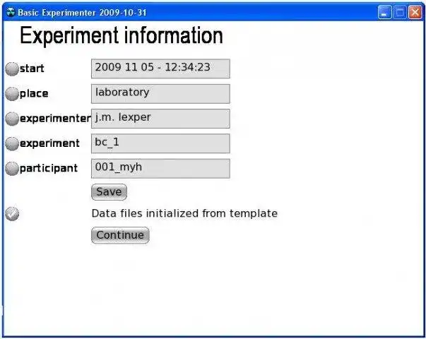 Завантажте веб-інструмент або веб-програму Basic Experimenter