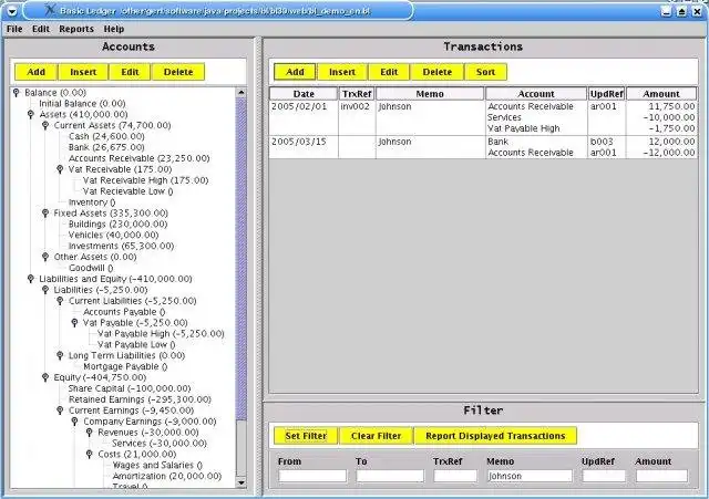 Download web tool or web app Basic Ledger