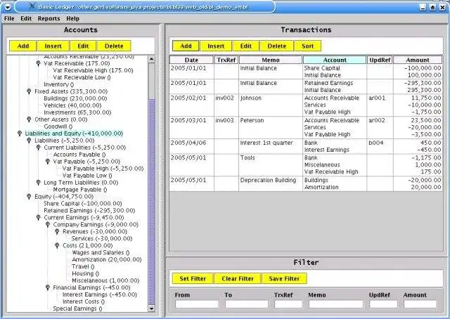 Download web tool or web app Basic Ledger