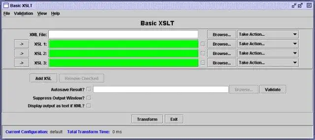 Download web tool or web app Basic XSLT