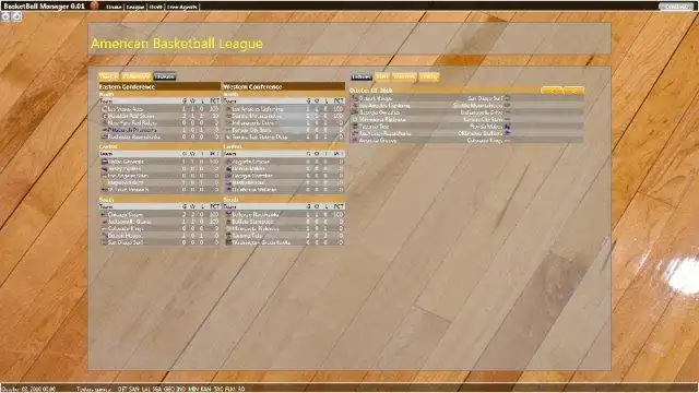 Download web tool or web app BasketBall Manager to run in Windows online over Linux online