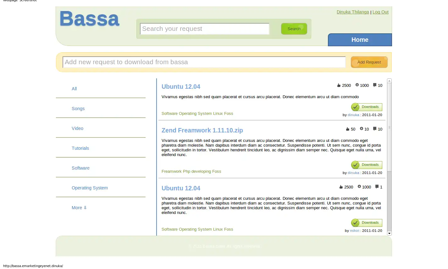 Download web tool or web app Bassa Web