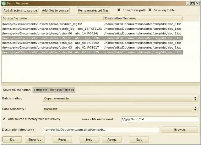 Download web tool or web app Batch Renaming Utility