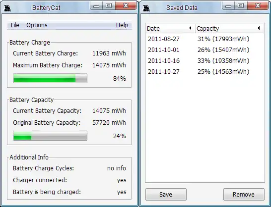 הורד כלי אינטרנט או אפליקציית אינטרנט BatteryCat