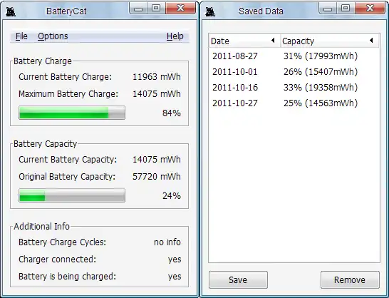 വെബ് ടൂൾ അല്ലെങ്കിൽ വെബ് ആപ്പ് BatteryCat ഡൗൺലോഡ് ചെയ്യുക