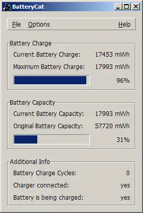 Unduh alat web atau aplikasi web BatteryCat