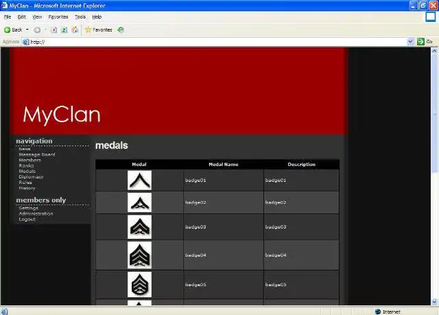 Unduh alat web atau aplikasi web Battle.net Clan Script untuk PHP untuk dijalankan di Linux online