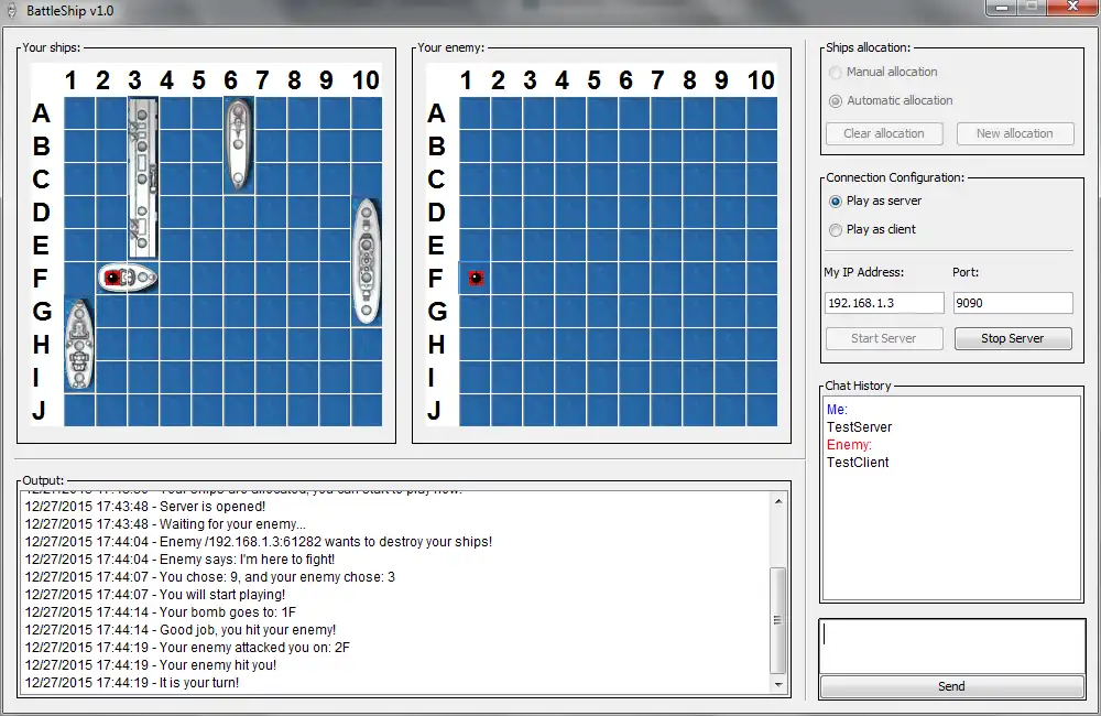 Загрузите веб-инструмент или веб-приложение BattleShip для работы в Linux онлайн