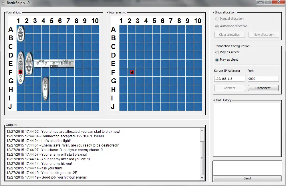Download web tool or web app BattleShip to run in Windows online over Linux online