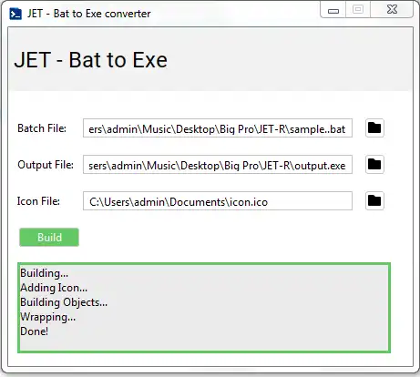 Download web tool or web app Bat-to-Exe-Converter