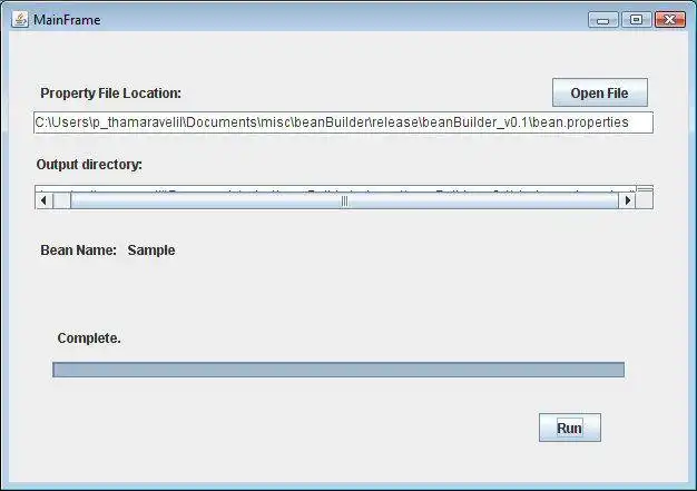 Download web tool or web app BeanBuilder-a database code generator.